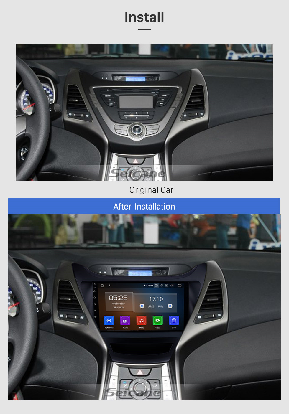 Seicane 9 inch Android 10.0 HD Touch Screen Radio for 2014-2015 Hyundai Elantra with GPS Navigation system Bluetooth USB WIFI OBD2 TPMS Mirror Link Rearview Camera Seicane 9 inch Android 10.0 HD Touch Screen Radio for 2014-2015 Hyundai Elantra with GPS Navigation system Bluetooth USB WIFI OBD2 TPMS Mirror Link Rearview Camera