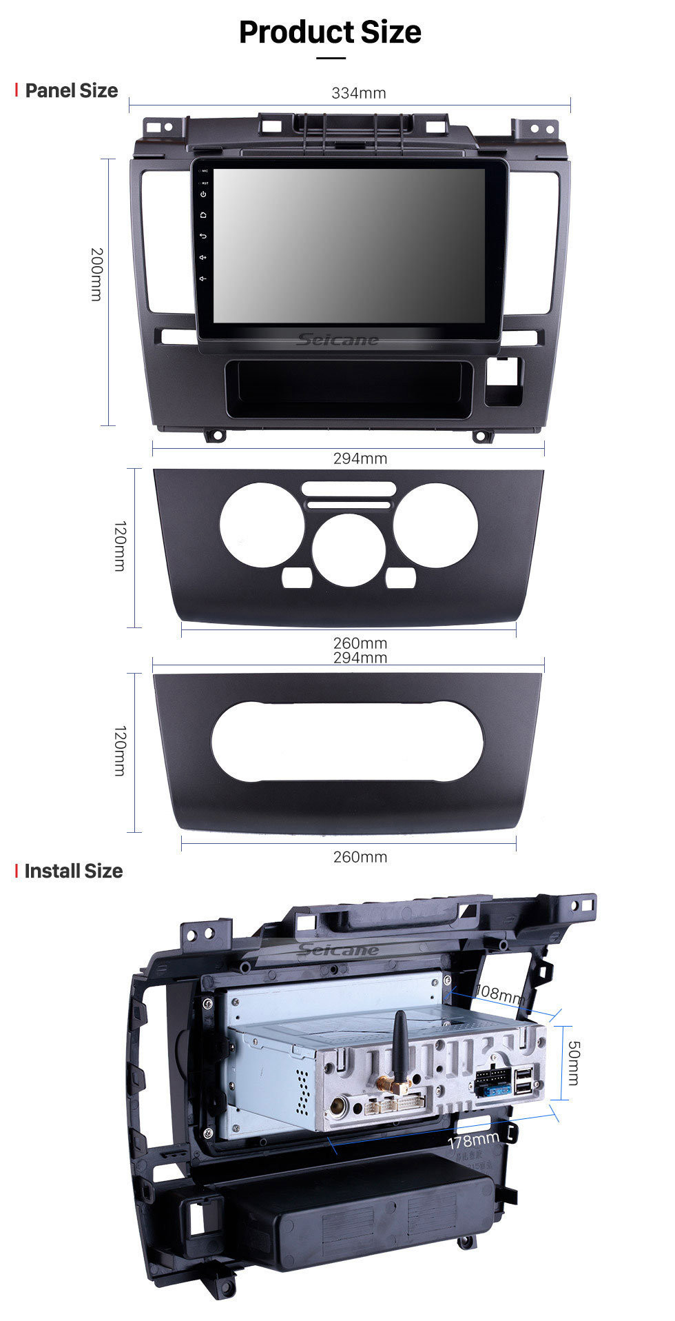 Seicane 9 Inch HD Touchscreen Radio GPS Navigation Android 10.0 2005-2010 Nissan TIIDA Blueooth Music Car Stereo Aux USB DAB+ Steering Wheel Control 4G/3G WiFi Seicane 9 Inch HD Touchscreen Radio GPS Navigation Android 10.0 2005-2010 Nissan TIIDA Blueooth Music Car Stereo Aux USB DAB+ Steering Wheel Control 4G/3G WiFi