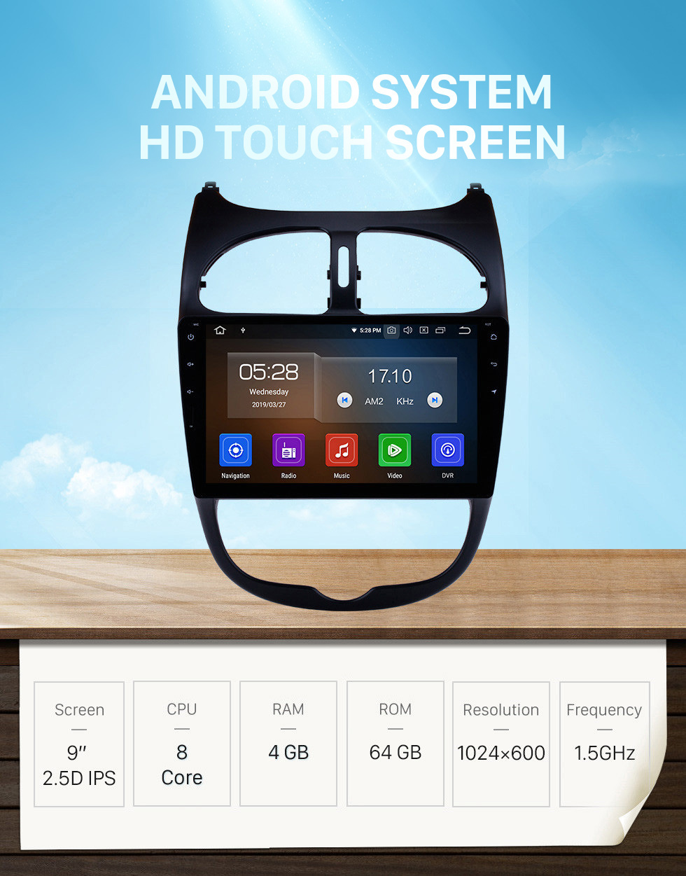 Seicane 9-дюймовый Android 10.0 Сенсорный экран Autoradio для 2000-2016 PEUGEOT 206 Aftermarket GPS-навигация Bluetooth Музыка WIFI USB SWC Carplay поддержка CD-плеер DAB DVR Seicane 9-дюймовый Android 10.0 Сенсорный экран Autoradio для 2000-2016 PEUGEOT 206 Aftermarket GPS-навигация Bluetooth Музыка WIFI USB SWC Carplay поддержка CD-плеер DAB DVR