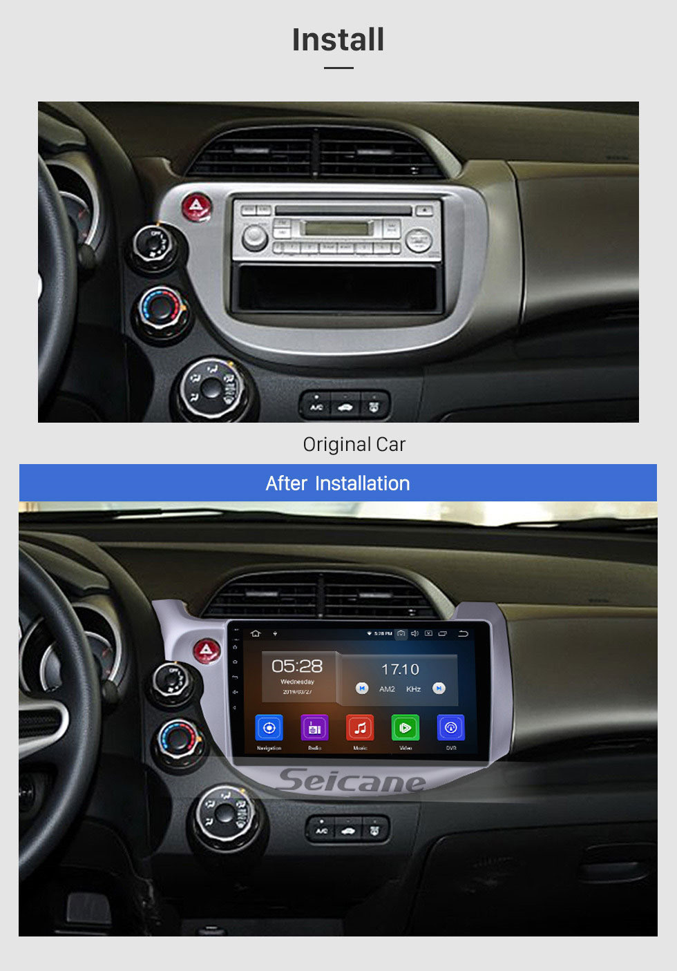 Seicane 2007-2013 Honda Fit (LHD) Android 10.0 10.1 inch GPS Navigation System with Bluetooth Radio OBD2 Backup Camera Digital TV Steering wheel Control Mirror Link Seicane 2007-2013 Honda Fit (LHD) Android 10.0 10.1 inch GPS Navigation System with Bluetooth Radio OBD2 Backup Camera Digital TV Steering wheel Control Mirror Link