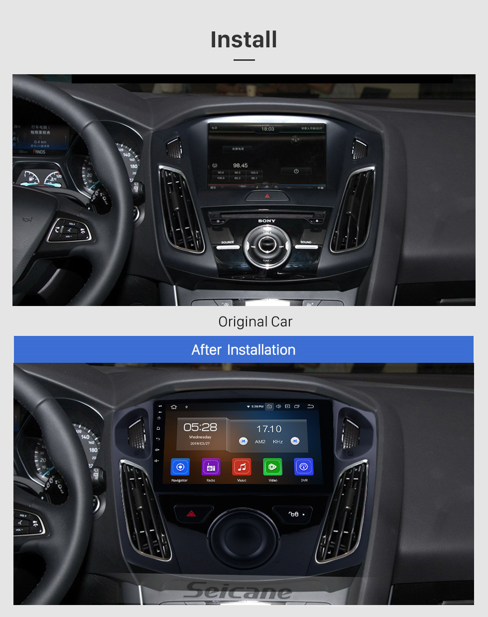 Seicane OEM 9 inch Android 10.0 Radio for 2012-2015 Ford Focus Bluetooth Wifi HD Touchscreen GPS Navigation Carplay USB support OBD2 Digital TV TPMS DAB+ Seicane OEM 9 inch Android 10.0 Radio for 2012-2015 Ford Focus Bluetooth Wifi HD Touchscreen GPS Navigation Carplay USB support OBD2 Digital TV TPMS DAB+