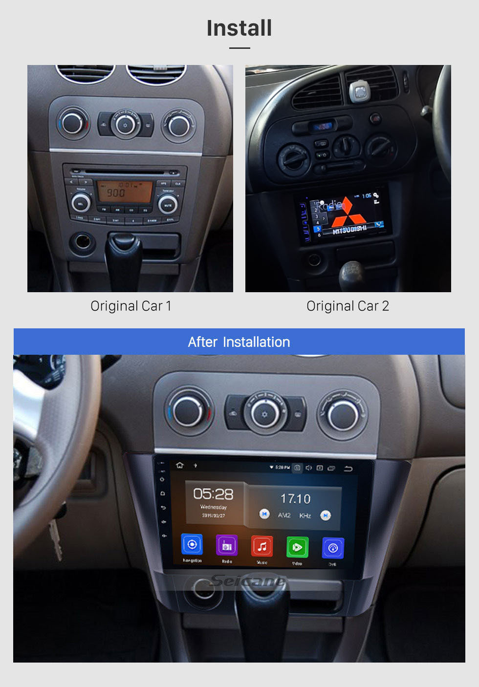 Seicane 9 inch Android 10.0 HD Touchscreen Stereo Radio for 2014 2015 2016 Mitsubishi Lancer GPS Navi Bluetooth Mirror Link WIFI USB Phone Music SWC DAB+ Carplay 1080P Video Seicane 9 inch Android 10.0 HD Touchscreen Stereo Radio for 2014 2015 2016 Mitsubishi Lancer GPS Navi Bluetooth Mirror Link WIFI USB Phone Music SWC DAB+ Carplay 1080P Video