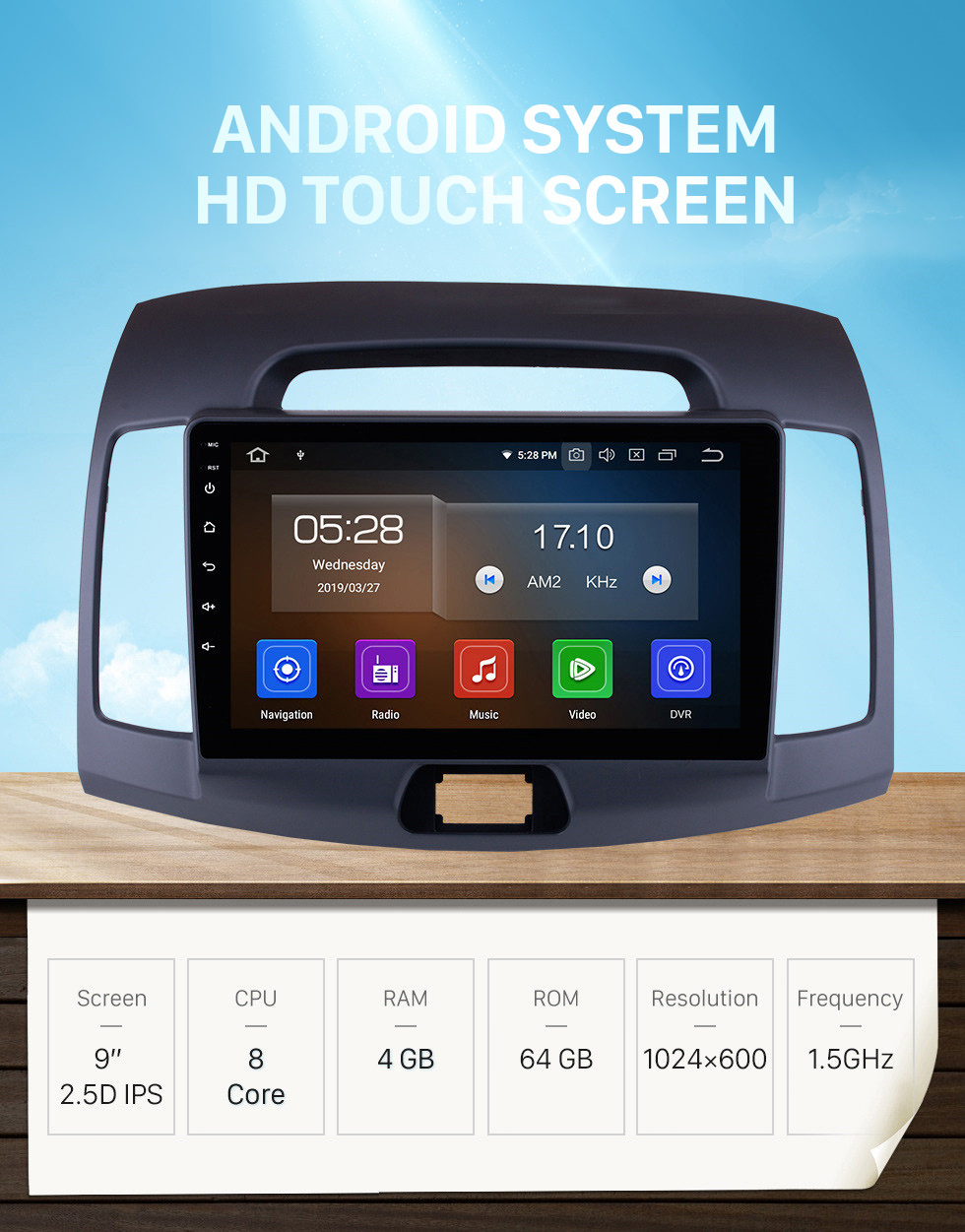 Seicane Mise à niveau OEM 9 pouces Android 10.0 Radio de navigation GPS pour 2008 2009 2010 Hyundai Elantra HD écran tactile WIFI Bluetooth TV numérique SWC FM Carplay USB Seicane Mise à niveau OEM 9 pouces Android 10.0 Radio de navigation GPS pour 2008 2009 2010 Hyundai Elantra HD écran tactile WIFI Bluetooth TV numérique SWC FM Carplay USB