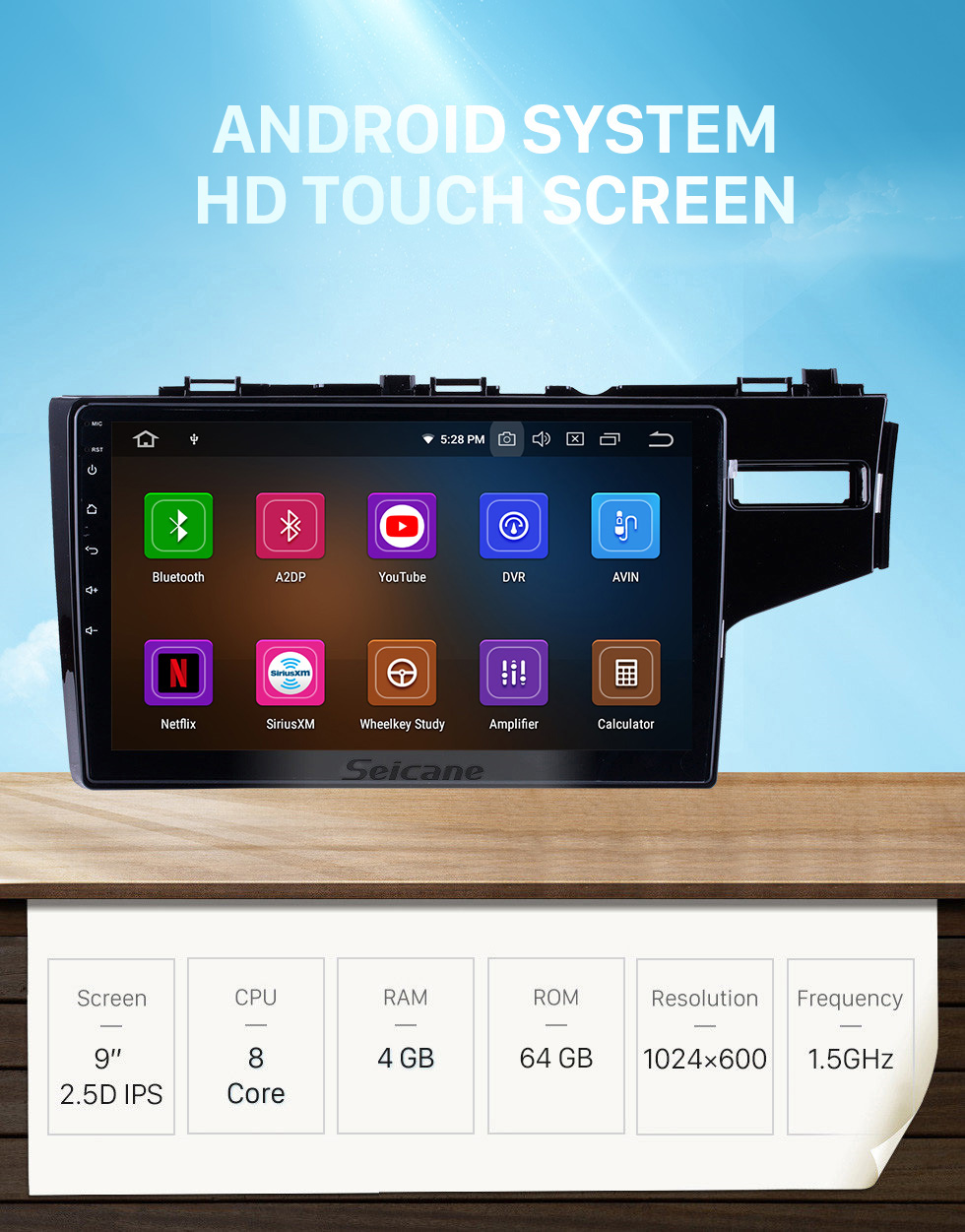 Seicane Aftermarket HD Touch Screen 2014 2015 2016 HONDA FIT RHD Android 10.0 Radio Replacement with GPS DVD Player 3G WiFi Bluetooth Music Mirror Link OBD2 Backup Camera DVR AUX USB SD 1080P Video Seicane Aftermarket HD Touch Screen 2014 2015 2016 HONDA FIT RHD Android 10.0 Radio Replacement with GPS DVD Player 3G WiFi Bluetooth Music Mirror Link OBD2 Backup Camera DVR AUX USB SD 1080P Video