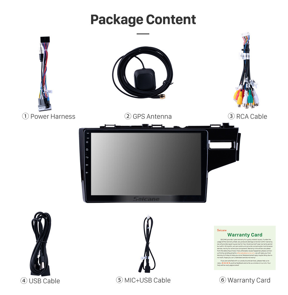 Seicane Aftermarket HD Touch Screen 2014 2015 2016 HONDA FIT RHD Android 10.0 Radio Replacement with GPS DVD Player 3G WiFi Bluetooth Music Mirror Link OBD2 Backup Camera DVR AUX USB SD 1080P Video Seicane Aftermarket HD Touch Screen 2014 2015 2016 HONDA FIT RHD Android 10.0 Radio Replacement with GPS DVD Player 3G WiFi Bluetooth Music Mirror Link OBD2 Backup Camera DVR AUX USB SD 1080P Video