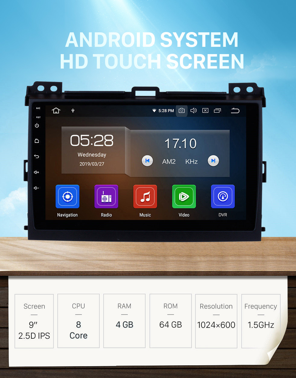 Seicane 2002-2009 Toyota Prado Cruiser Android 10.0 Autoradio Sistema de navegación en DVD con 3G WiFi Bluetooth Mirror Link OBD2 Cámara de visión trasera HD 1024 * 600 Pantalla multitáctil Seicane 2002-2009 Toyota Prado Cruiser Android 10.0 Autoradio Sistema de navegación en DVD con 3G WiFi Bluetooth Mirror Link OBD2 Cámara de visión trasera HD 1024 * 600 Pantalla multitáctil