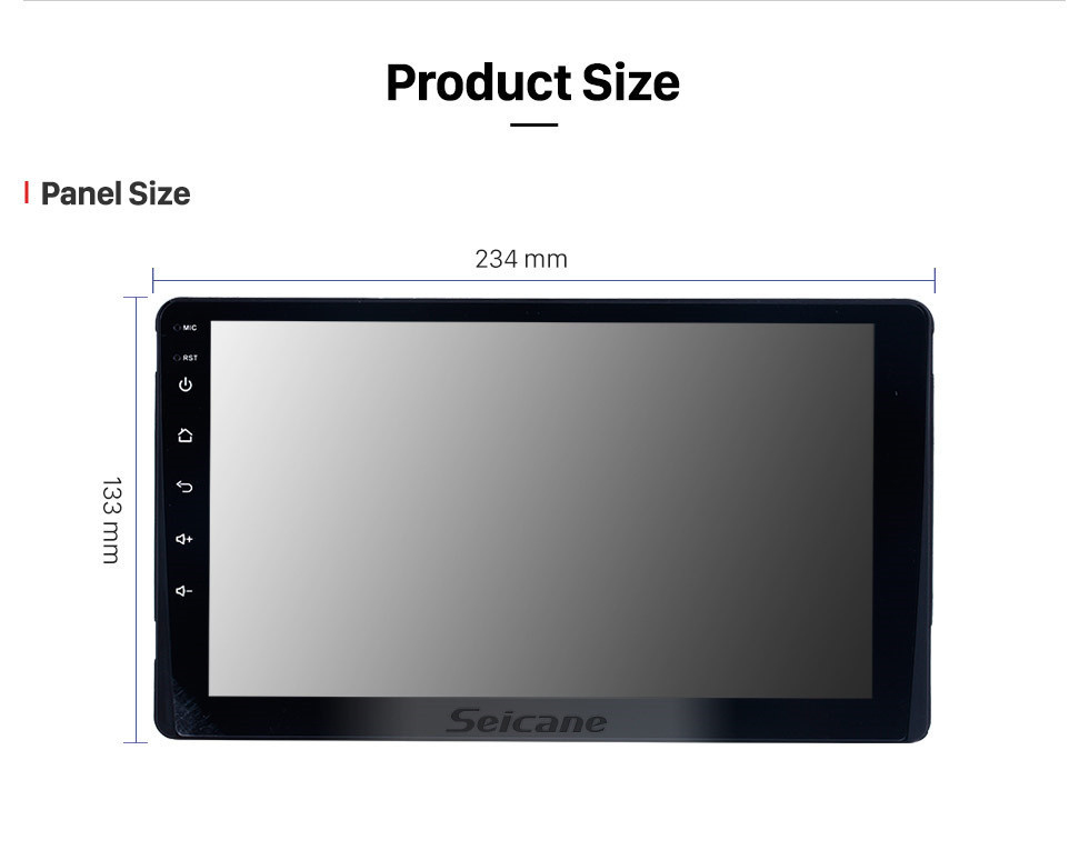 Seicane 2015-2018 Toyota Sienna XL30 Android 13.0 HD 1024 * 600 Touchscreen Radio DVD Player GPS Navigationssystem mit WiFi Bluetooth Music Mirror Link 1080P Video Lenkradsteuerung