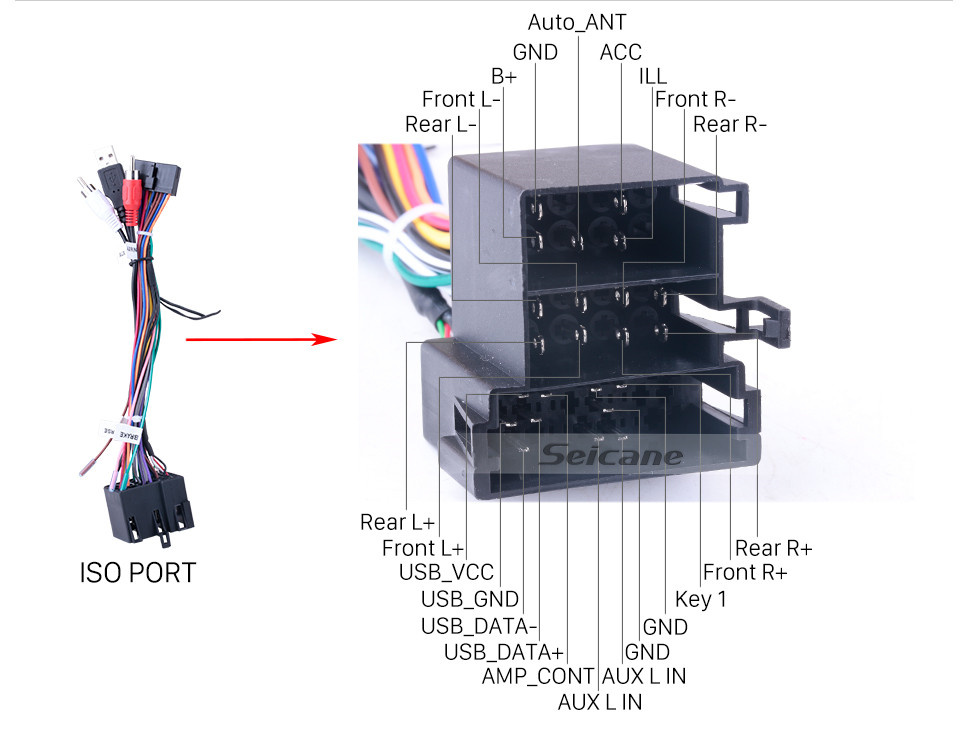 Seicane Sistema de navegación GPS Android 11.0 de 9 pulgadas para KIA FORTE （MT 2008-2012) con Radio Bluetooth HD 1024 * 600 Pantalla táctil OBD2 DVR Cámara de visión trasera TV 1080P Video 3G WIFI USB SD Control del volante Enlace espejo