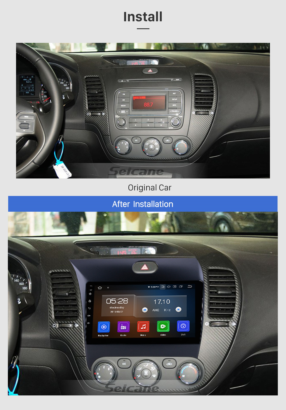 Seicane 9-дюймовый Android 11.0 2013 2014 2015 2016 Kia k3 1024 * 600 Сенсорный экран GPS-навигационная система 4G WIFI Bluetooth Поддержка управления рулевым колесом OBD2 TPMS Backup Camer a Digital TV DVR Seicane 9-дюймовый Android 11.0 2013 2014 2015 2016 Kia k3 1024 * 600 Сенсорный экран GPS-навигационная система 4G WIFI Bluetooth Поддержка управления рулевым колесом OBD2 TPMS Backup Camer a Digital TV DVR