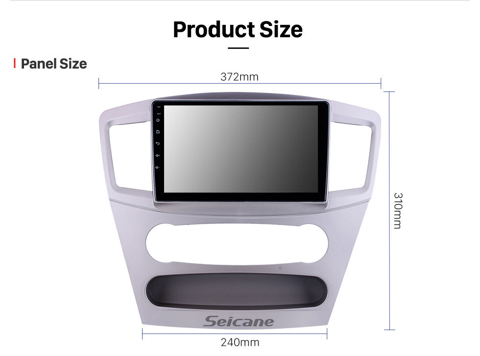 Seicane Para 2010 Mitsubishi Galant Radio HD Pantalla táctil 9 pulgadas Android 11.0 Bluetooth con sistema de navegación GPS Soporte Carplay 1080P