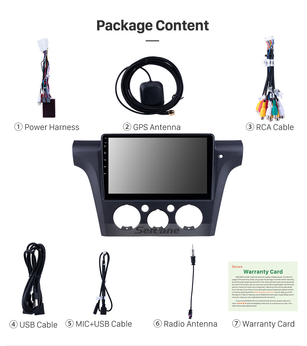 Seicane Para 2001 2002-2005 Mitsubishi Airtrek / Outlander Radio 10,1 polegadas Android 11.0 HD Touchscreen Bluetooth com sistema de navegação GPS Suporte Carplay Câmera de backup