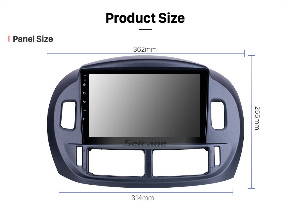 Seicane Tela sensível ao toque HD de 9 polegadas para 2002 2003 2004 2005 2006 TOYOTA ESTIMA/ ACR30 (RHD) Rádio Android 12.0 Sistema de navegação GPS Bluetooth WIFI Carplay suporte DSP OBD2