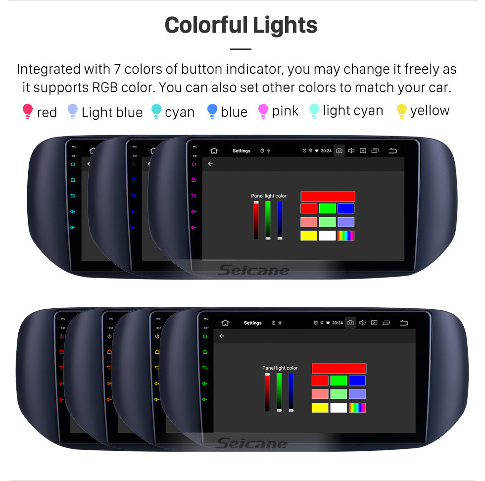 Seicane OEM 9-дюймовый Android 11.0 для 2018 Tata Hexa RHD-радио с Bluetooth HD с сенсорным экраном GPS-навигатор Поддержка Carplay DSP TPMS