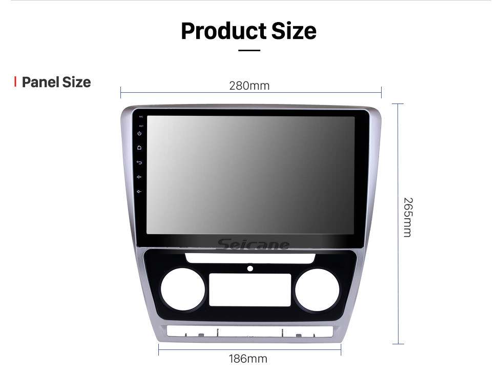 Seicane Android 13.0 para 2007 2008 2009-2014 Skoda Octavia Radio 10.1 pulgadas Sistema de navegación GPS Bluetooth HD Pantalla táctil Carplay compatible con SWC