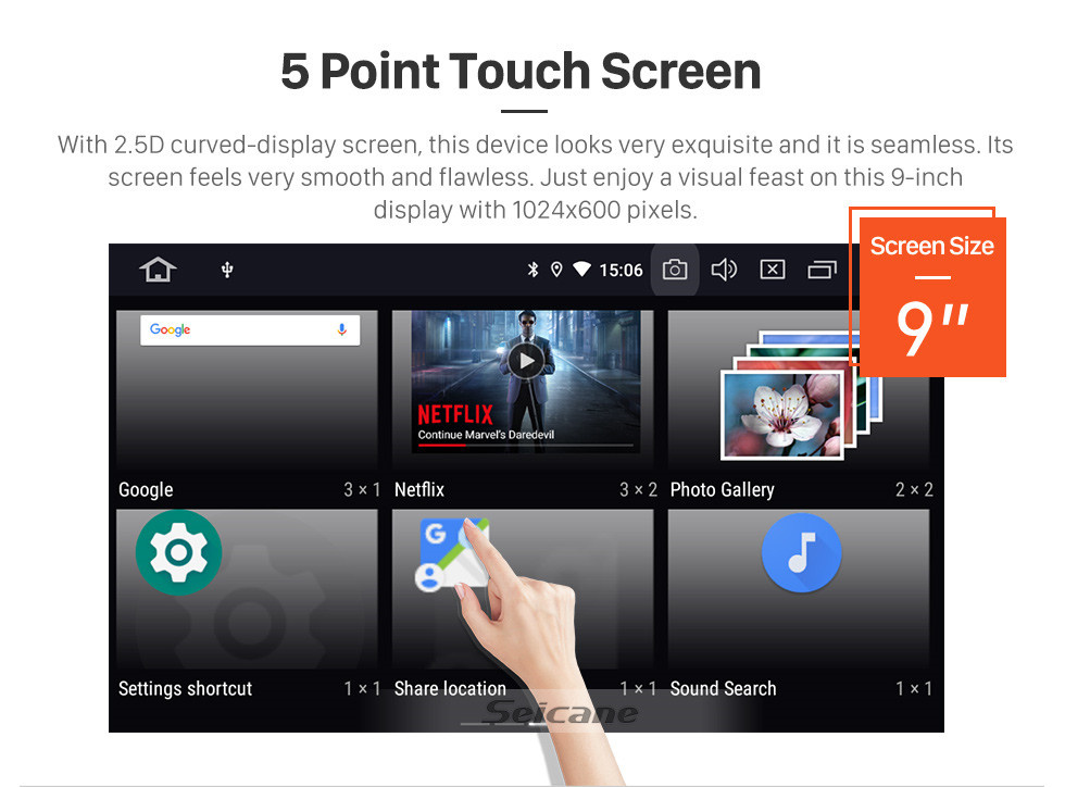 Seicane HD Touchscreen 9 inch for 2008 2009 2010 2011 Isuzu D-Max Radio Android 11.0 GPS Navigation System Bluetooth WIFI Carplay support DSP