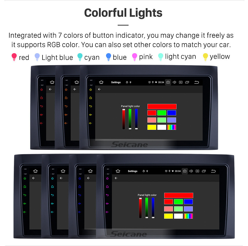 Seicane Écran tactile HD 9 pouces pour 2008 2009 2010 2011 Isuzu D-Max Radio Android 11.0 Système de navigation GPS Bluetooth WIFI Carplay support DSP