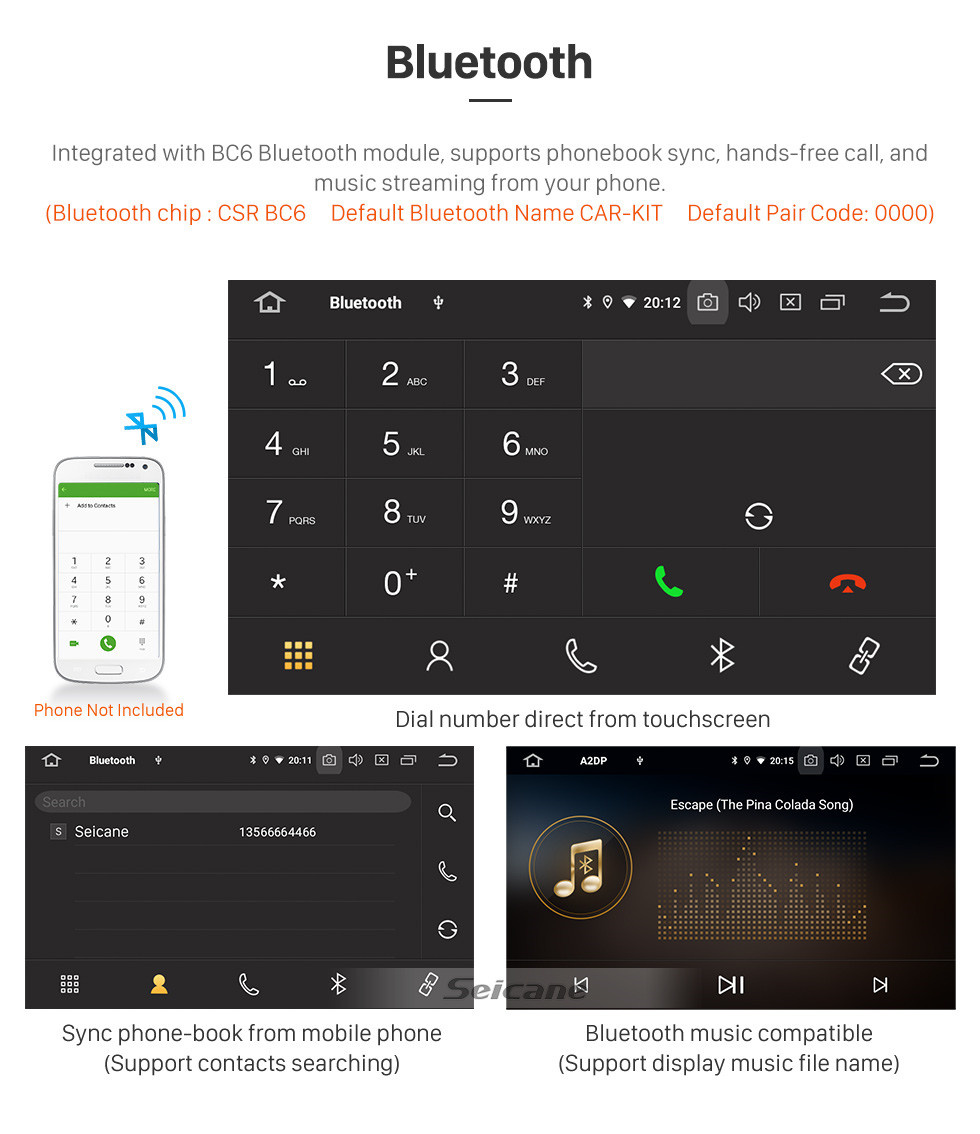 Seicane OEM 9 Zoll Android 11.0 für 2020 Isuzu D-Max Radio mit Bluetooth HD Touchscreen GPS-Navigationssystem Carplay-Unterstützung DSP TPMS