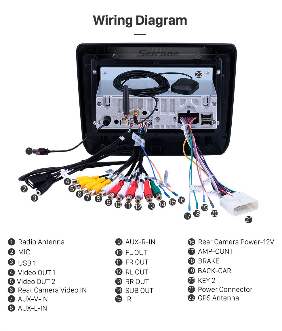 Seicane OEM 9 pulgadas Android 11.0 para 2020 Isuzu D-Max Radio con Bluetooth HD Pantalla táctil Sistema de navegación GPS Carplay compatible con DSP TPMS