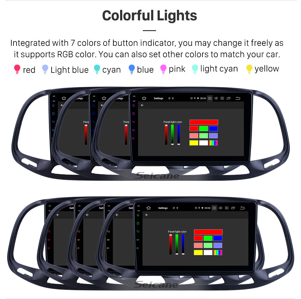 Seicane HD Touchscreen 9 polegadas para 2015 2016 2017 2018 2019 Fiat Doblo Radio Android 11.0 Sistema de Navegação GPS Bluetooth WIFI Carplay support DSP
