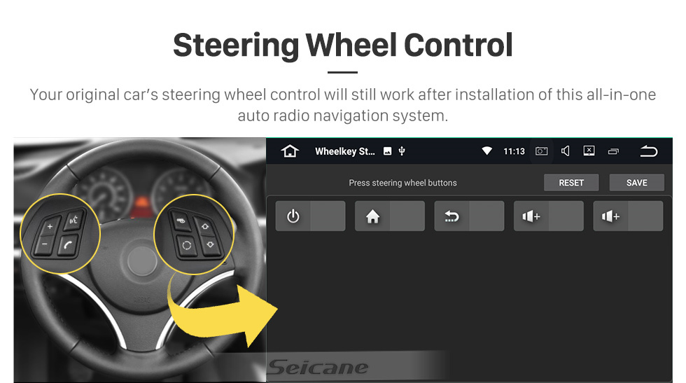 Seicane 9 дюймов Для 2006 2007 2008-2013 Audi TT Radio Android 11.0 GPS навигационная система с Bluetooth HD Сенсорный экран Поддержка Carplay Цифровое ТВ