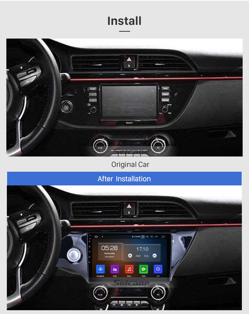 Seicane OEM 10.1 inch Android 11.0 for 2017 2018 Kia K2 Radio Bluetooth HD Touchscreen GPS Navigation System Carplay support Digital TV Seicane OEM 10.1 inch Android 11.0 for 2017 2018 Kia K2 Radio Bluetooth HD Touchscreen GPS Navigation System Carplay support Digital TV