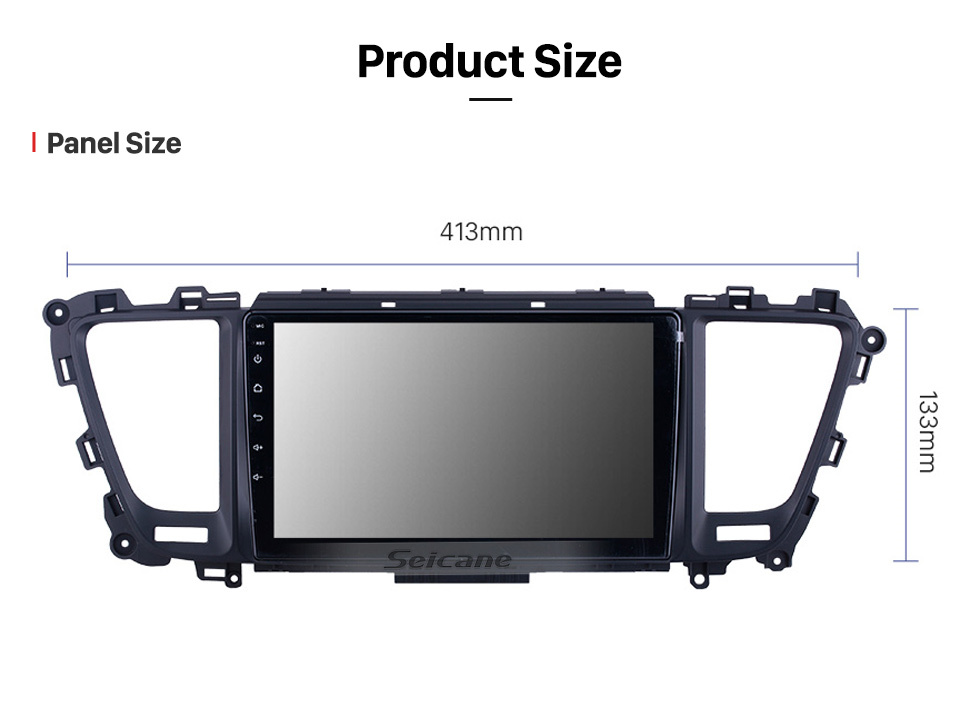 Seicane 9 pulgadas Para 2014 2015 2016-2019 Kia Carnival / Sedona Radio Android 11.0 Sistema de navegación GPS Bluetooth HD Pantalla táctil Carplay compatible con OBD2