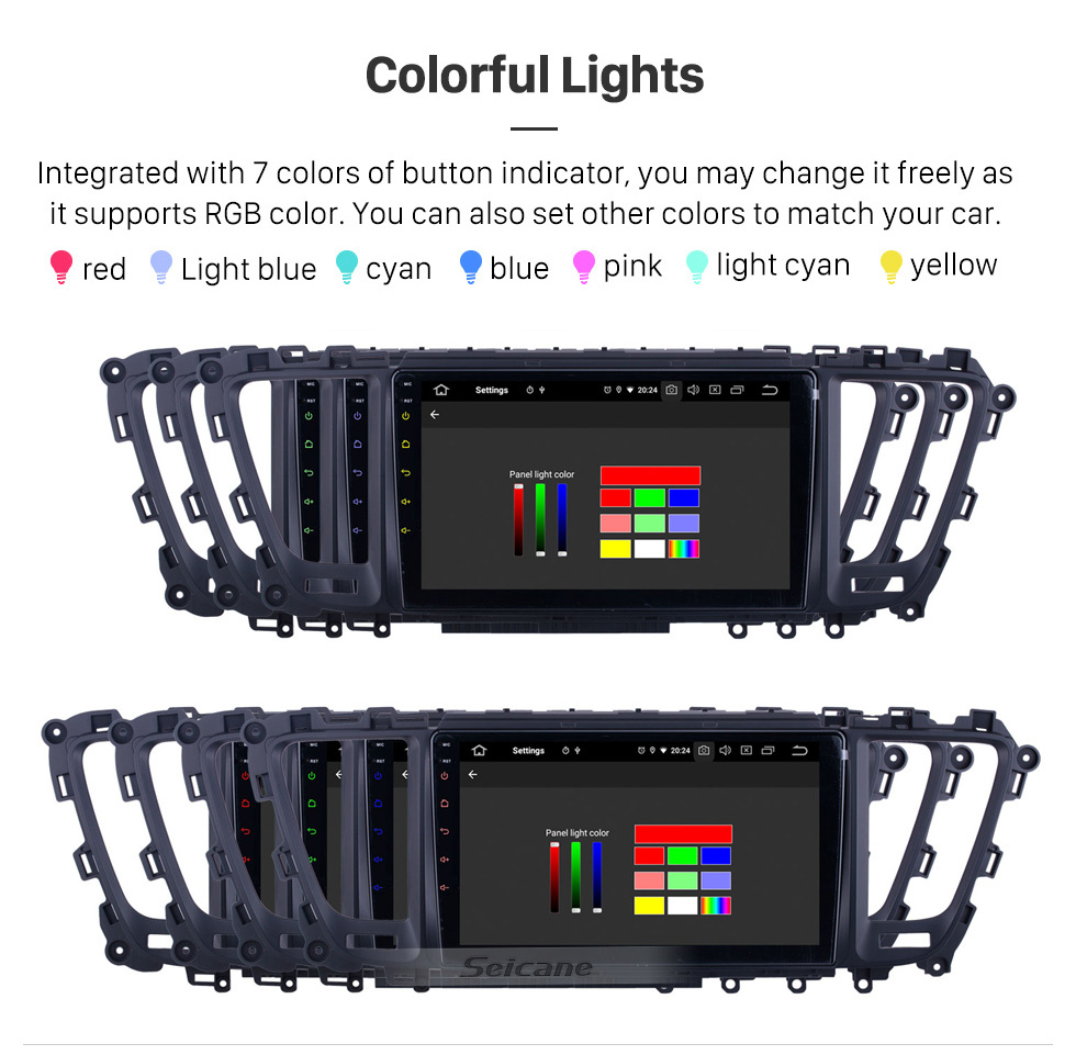 Seicane 9 pulgadas Para 2014 2015 2016-2019 Kia Carnival / Sedona Radio Android 11.0 Sistema de navegación GPS Bluetooth HD Pantalla táctil Carplay compatible con OBD2