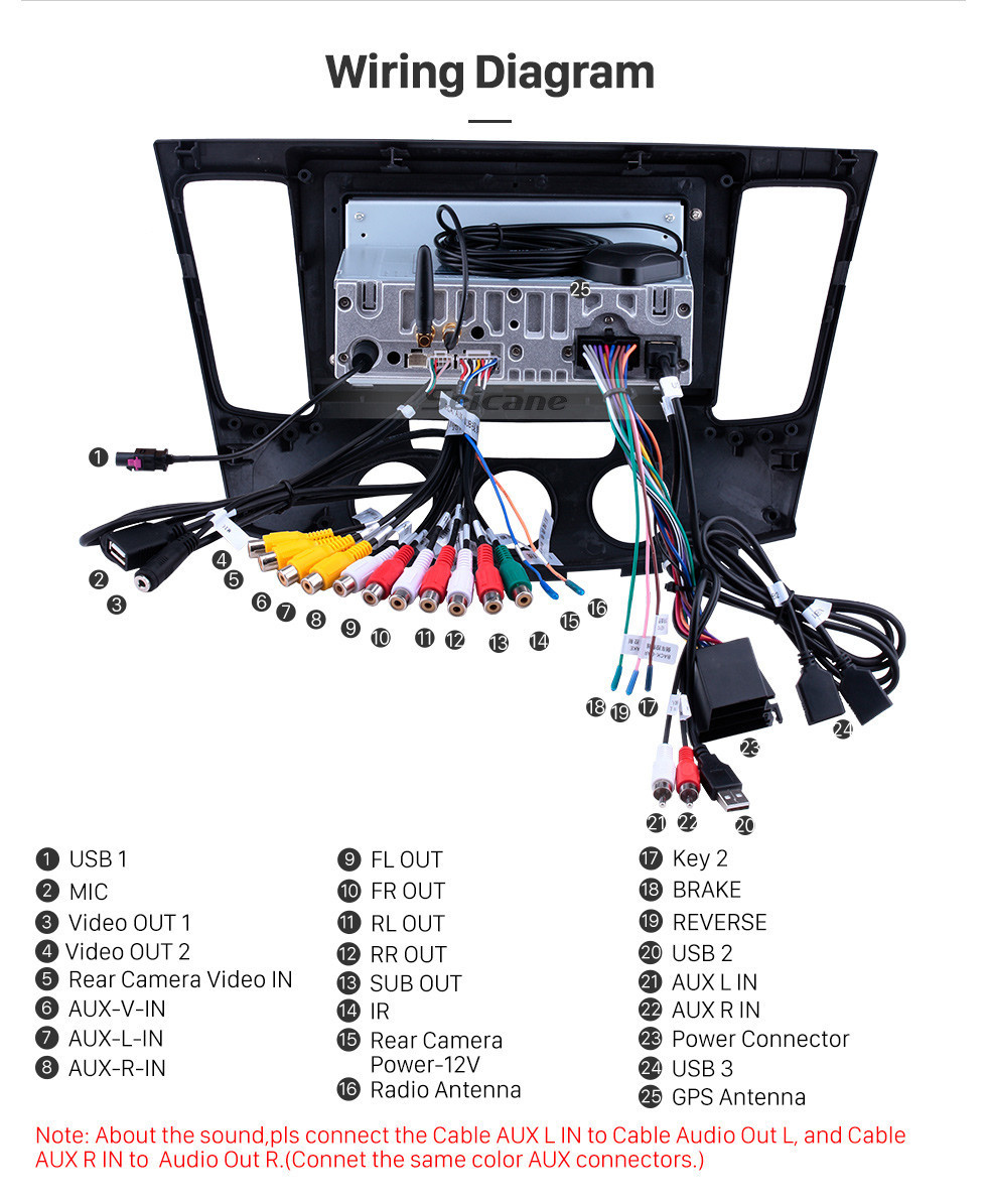 Seicane 9 pulgadas para 2009 Hyundai Sonata Manual A / C Radio Android 11.0 Sistema de navegación GPS Bluetooth HD Pantalla táctil Carplay compatible con TV digital