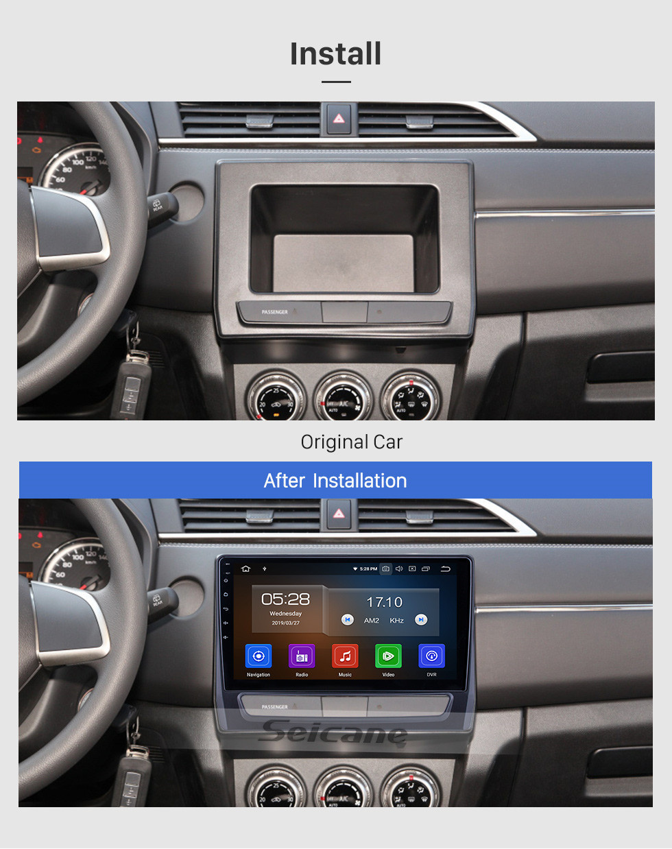 Seicane 10,1 дюймов для 2020 Mitsubishi ASX Radio Android 11.0 GPS навигационная система Bluetooth HD с сенсорным экраном Carplay поддержка OBD2