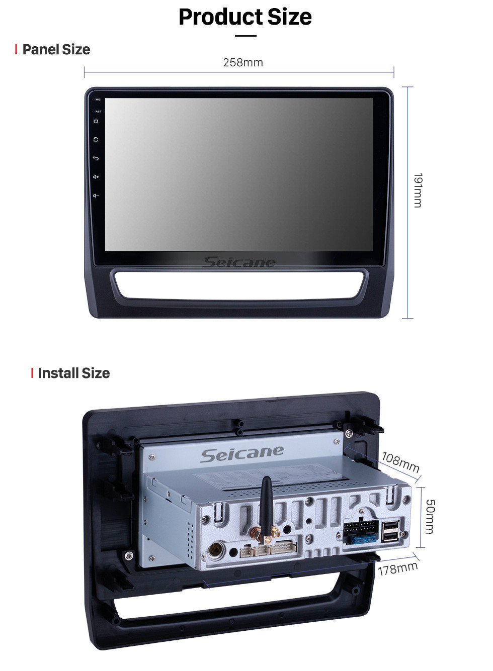 Seicane 10.1 polegada Para 2020 Mitsubishi ASX Rádio Android 11.0 Sistema de Navegação GPS Bluetooth HD Touchscreen Carplay suporte OBD2