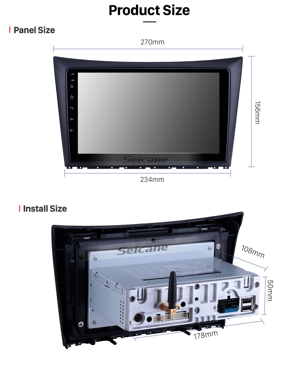 Seicane 9 pulgadas para 2011 2012 2013 2014 Dong Feng Aeolus H30 Radio Android 11.0 Sistema de navegación GPS Bluetooth HD Pantalla táctil Carplay soporte OBD2