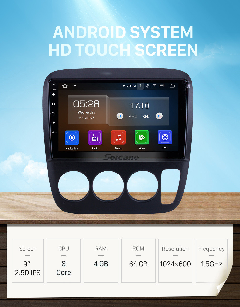 Seicane Para 1998 1999 2000 Honda CR-V Performa Radio 9 pulgadas Android 12.0 HD Pantalla táctil Bluetooth con sistema de navegación GPS Soporte Carplay 1080P Seicane Para 1998 1999 2000 Honda CR-V Performa Radio 9 pulgadas Android 12.0 HD Pantalla táctil Bluetooth con sistema de navegación GPS Soporte Carplay 1080P