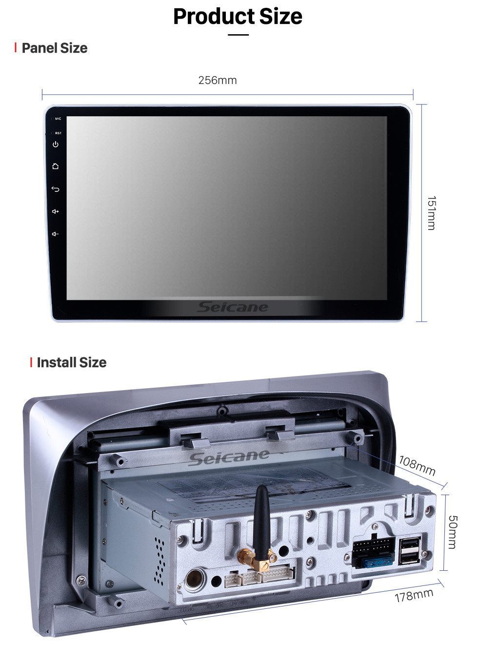 Seicane HD Touchscreen for 2015 2016 2017 Dongfeng Ruiqi Radio Android 11.0 10.1 inch GPS Navigation System Bluetooth WIFI Carplay support DAB+ Seicane HD Touchscreen for 2015 2016 2017 Dongfeng Ruiqi Radio Android 11.0 10.1 inch GPS Navigation System Bluetooth WIFI Carplay support DAB+