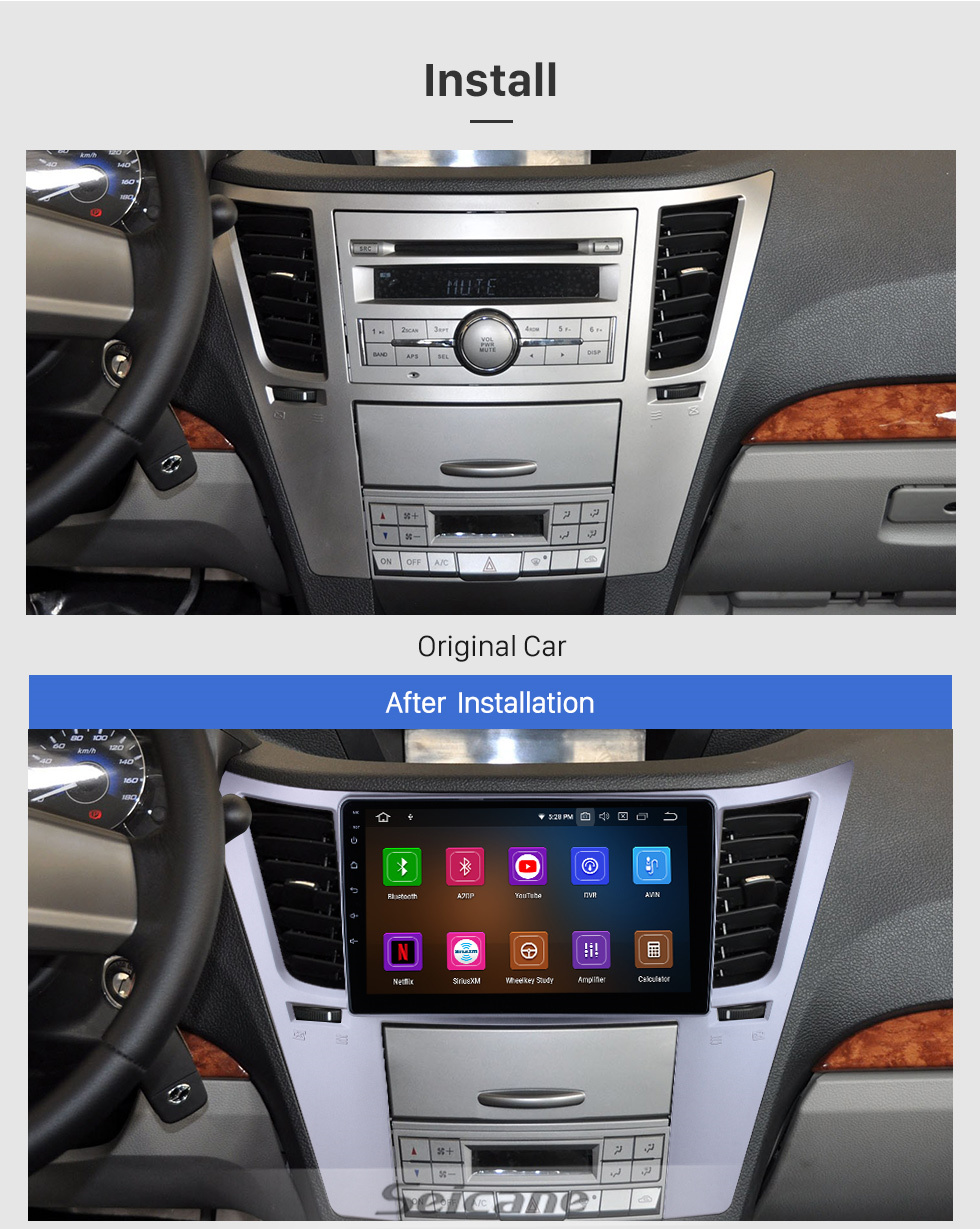 Seicane Android 11.0 für 2012 ZTE Grandtiger Radio 9-Zoll-GPS-Navigationssystem mit Bluetooth HD Touchscreen Carplay-Unterstützung SWC