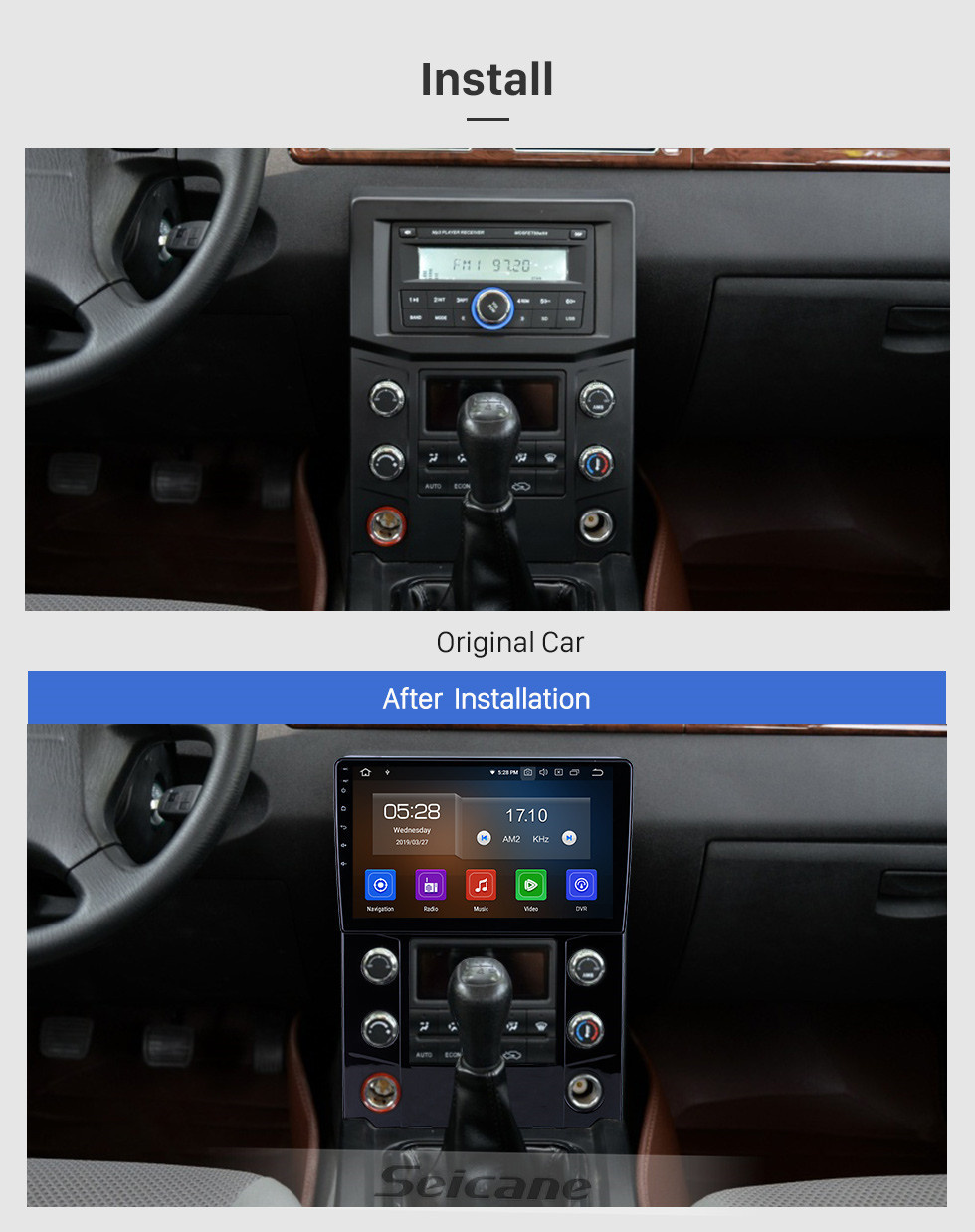 Seicane 10.1 pulgadas HD Pantalla táctil GPS Sistema de navegación por radio Android 11.0 para 2014 2015 2016 Nissan Qashqai Soporte Bluetooth Música ODB2 DVR Enlace de espejo TPMS Control del volante