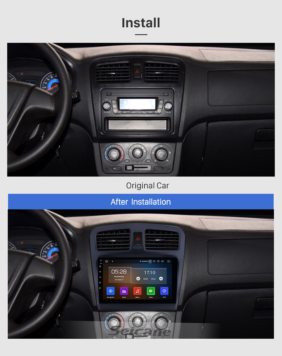 Seicane 9 polegadas Para 2014 Fengon 330 Rádio Android 11.0 Navegação GPS com Bluetooth HD Touchscreen Carplay suporte TV Digital