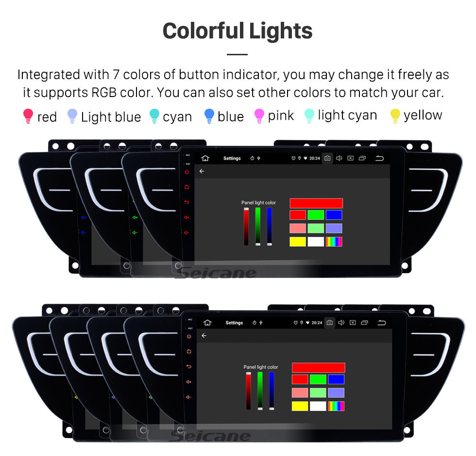 Seicane Pantalla táctil HD para 2016 2017 2018 Geely Boyue Radio Android 12.0 9 pulgadas Navegación GPS Bluetooth WIFI Carplay soporte DVR DAB +