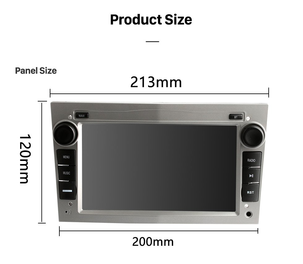 Seicane Android 10.0 2006-2011 OPEL Corsa HD Touchscreen Radio Head Unit mit GPS-Navigation Audiosystem Bluetooth Musik USB WIFI 1080P Video Digital TV