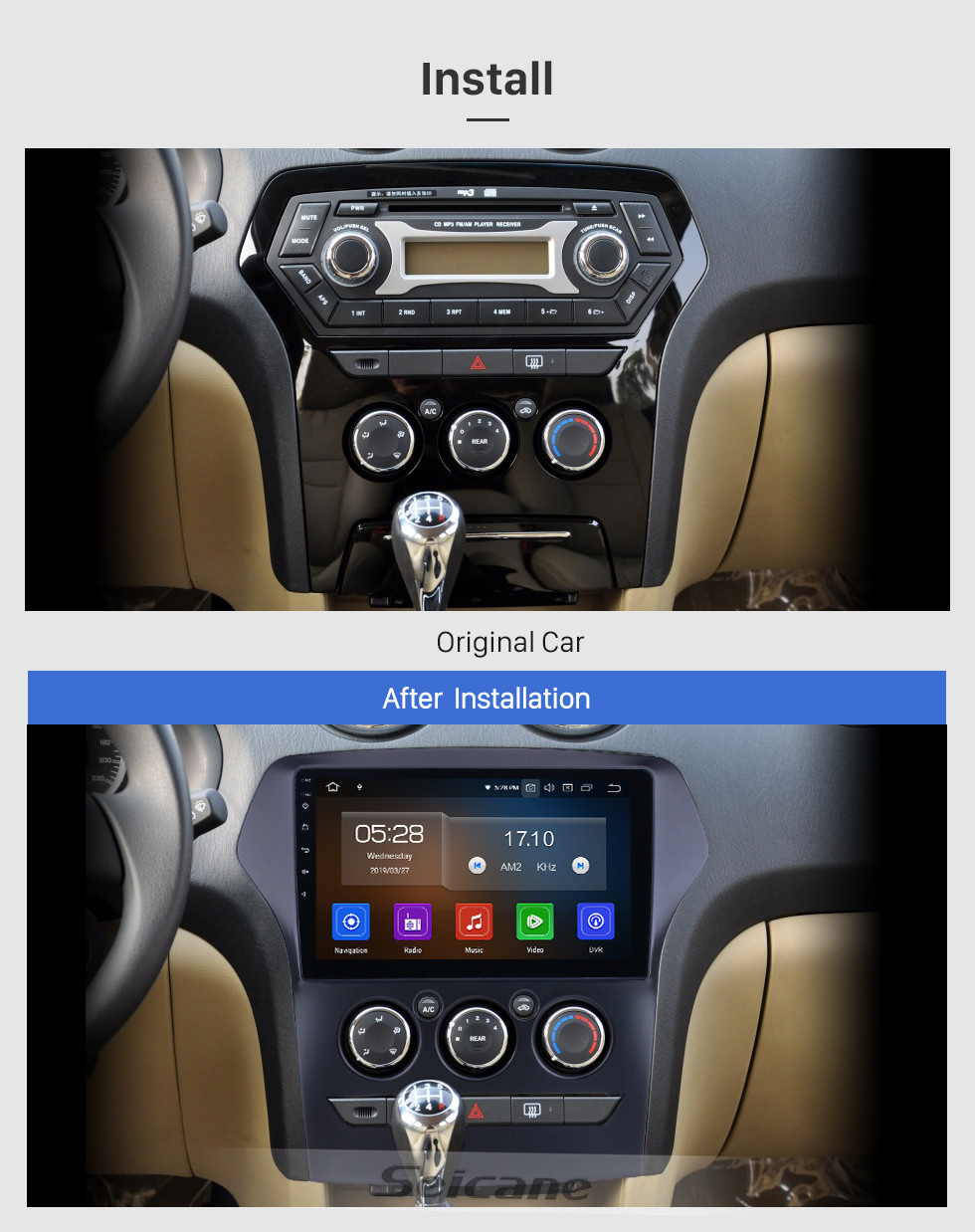 Seicane 10,1 pouces Pour 2011 JMC Vieux Radio Yusheng Android 11.0 Navigation GPS Bluetooth HD Écran Tactile soutien Carplay OBD2