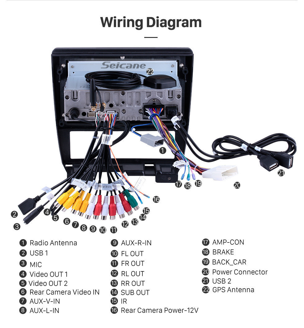 Seicane Android 11.0 para 1994 1995 1996 1997 Nissan Cefiro （A32） Radio Navegación GPS de 9 pulgadas con pantalla táctil HD Carplay Soporte Bluetooth Bluetooth TV digital