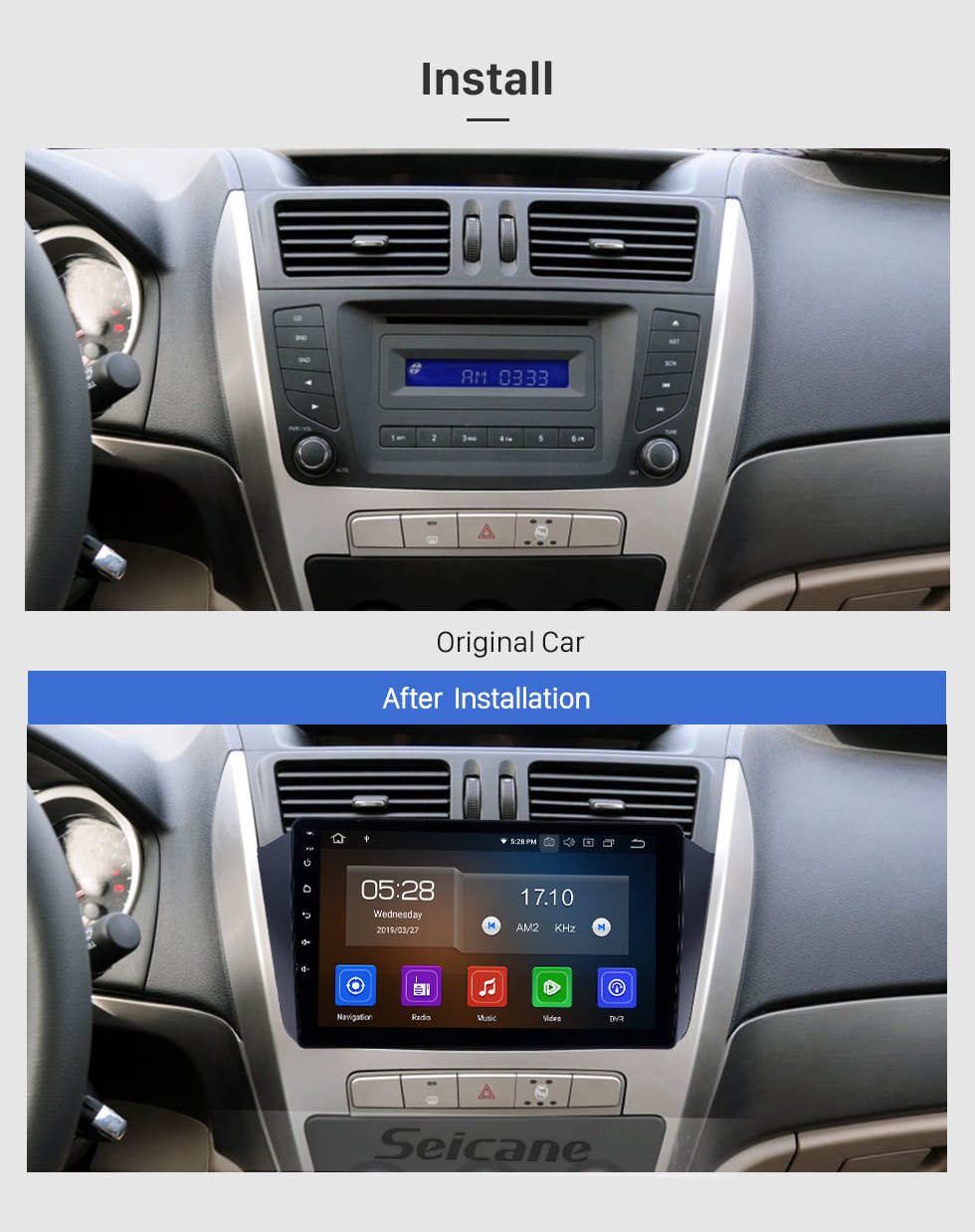 Seicane 10.1 pulgadas HD Pantalla táctil GPS Sistema de navegación por radio Android 11.0 para 2014 2015 2016 Nissan Qashqai Soporte Bluetooth Música ODB2 DVR Enlace de espejo TPMS Control del volante