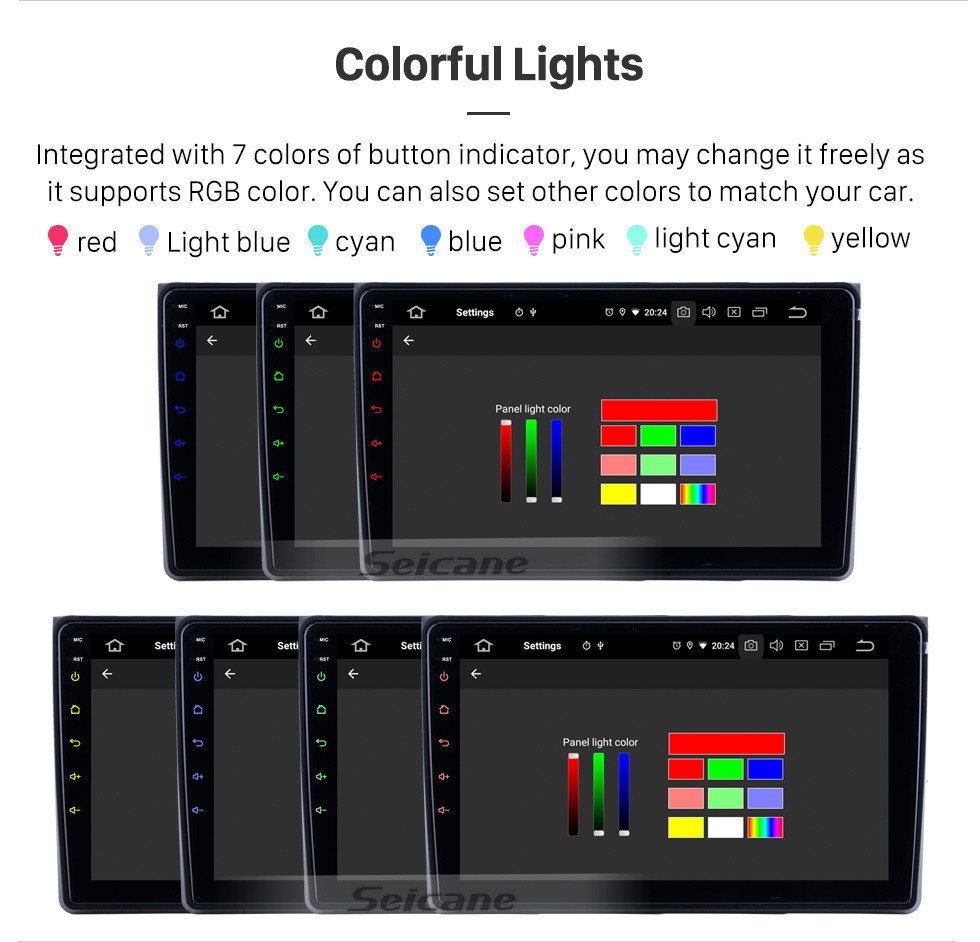 Seicane Écran tactile HD pour 2002 2003 2004-2008 Audi A4 Radio Android 11.0 9 pouces Navigation GPS Bluetooth WIFI Support Carplay DVR DAB +