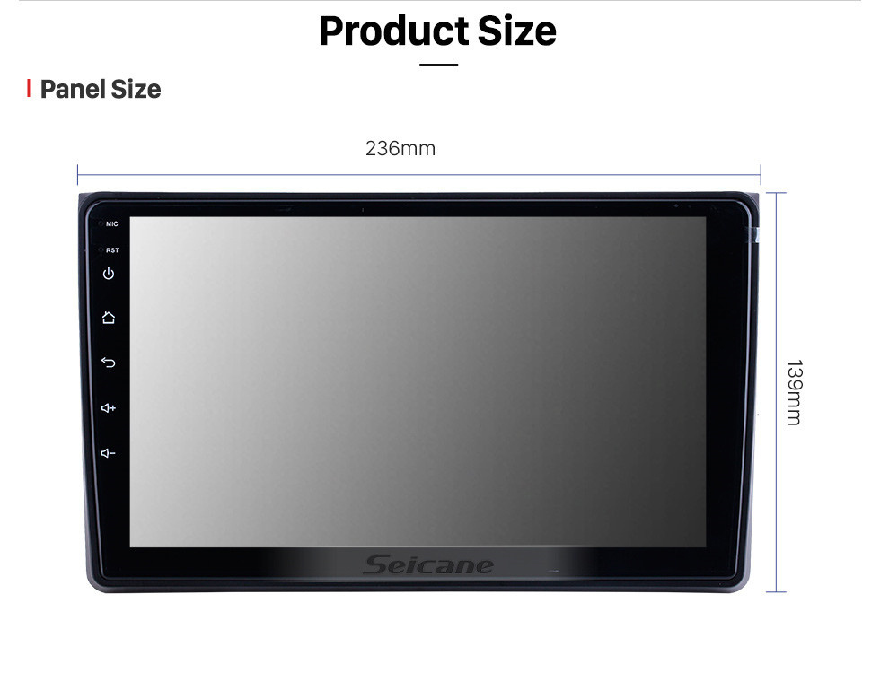 Seicane Écran tactile HD pour 2002 2003 2004-2008 Audi A4 Radio Android 11.0 9 pouces Navigation GPS Bluetooth WIFI Support Carplay DVR DAB +