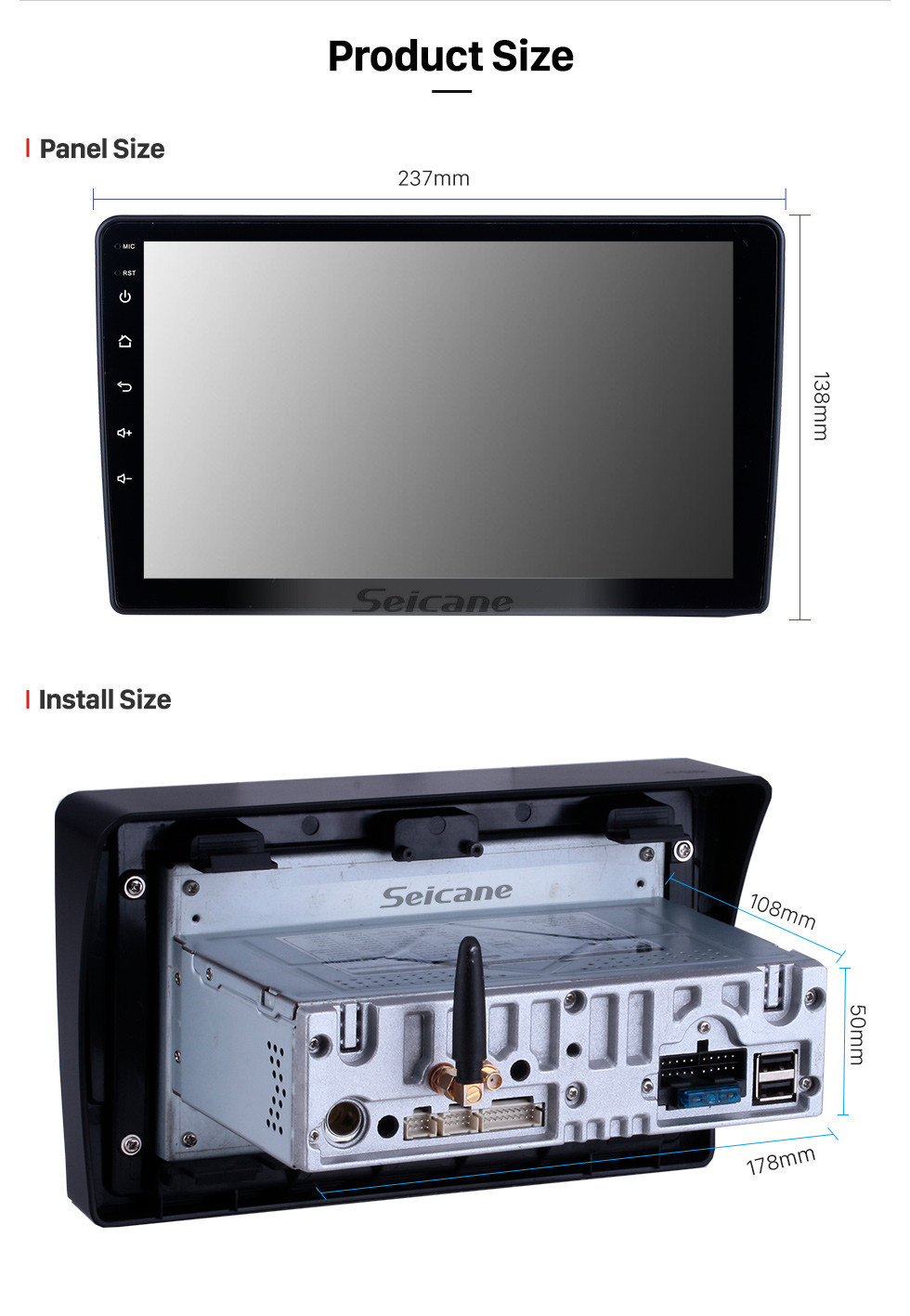 Seicane HD Touchscreen Für 2010 2011 2012-2015 Nissan Navara Radio Android 11.0 9 Zoll GPS Navigation Bluetooth Carplay Unterstützung TPMS Backup-Kamera