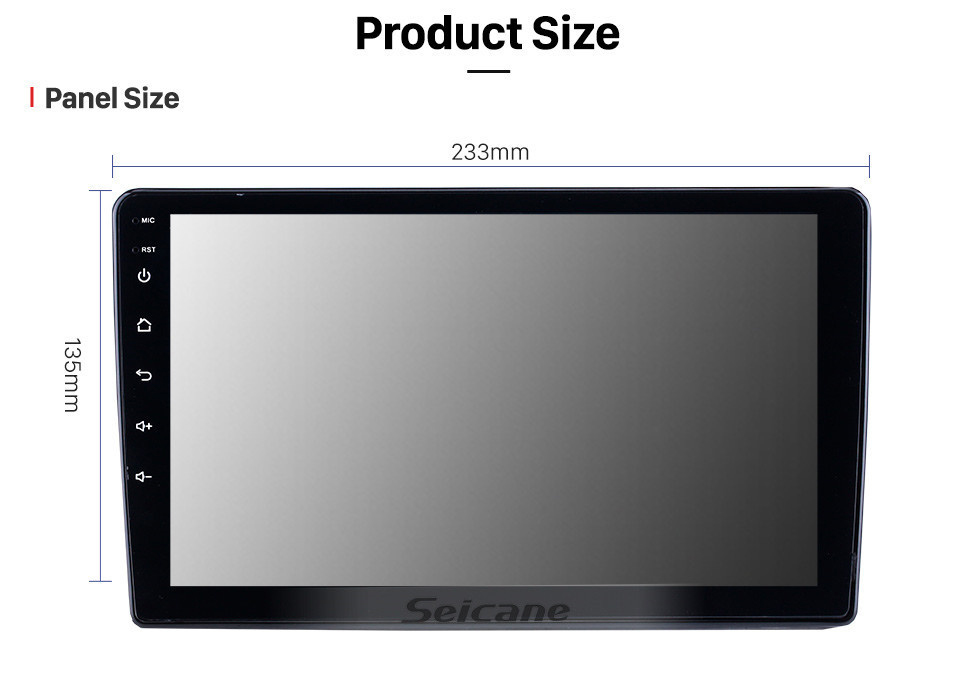 Seicane OEM 9 inch for 2019-2020 Mitsubishi Triton Radio Android 13.0 Bluetooth HD Touchscreen GPS Navigation Carplay support TPMS