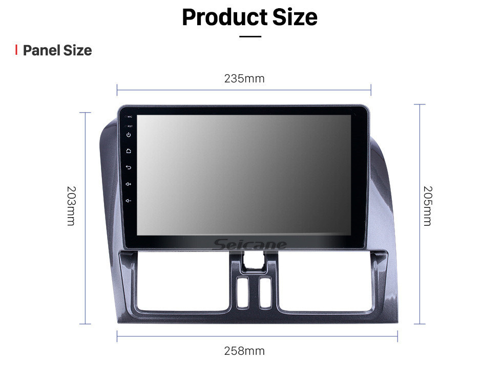 Seicane For 2008 2009 2010-2016 Volvo XC60 Radio 9 inch Android 13.0 HD Touchscreen Bluetooth with GPS Navigation Carplay support SWC