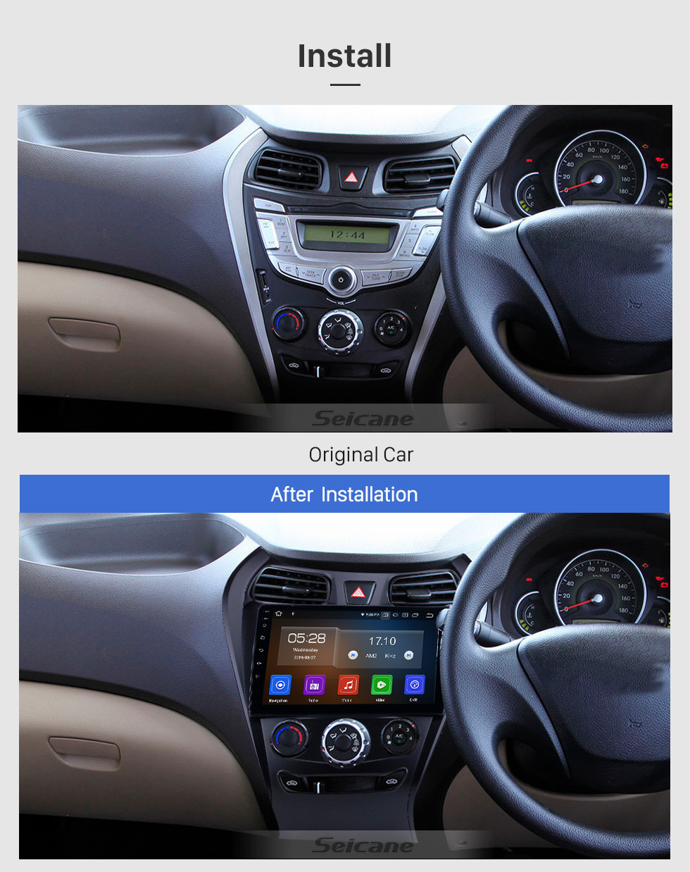 Seicane Android 11.0 9 Zoll GPS Navigationsradio für 2012 Hyundai EON mit HD Touchscreen Carplay Bluetooth Unterstützung Digital TV Seicane Android 11.0 9 Zoll GPS Navigationsradio für 2012 Hyundai EON mit HD Touchscreen Carplay Bluetooth Unterstützung Digital TV