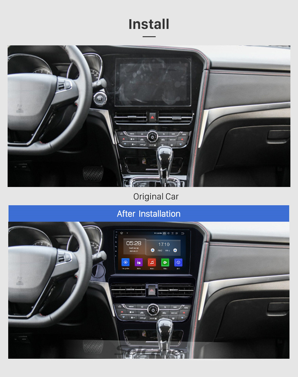 Seicane 2018-2019 Venucia T70 Version haute Android 11.0 10.1 pouces Navigation GPS Radio Bluetooth HD Écran tactile Soutien Carplay DVR SWC