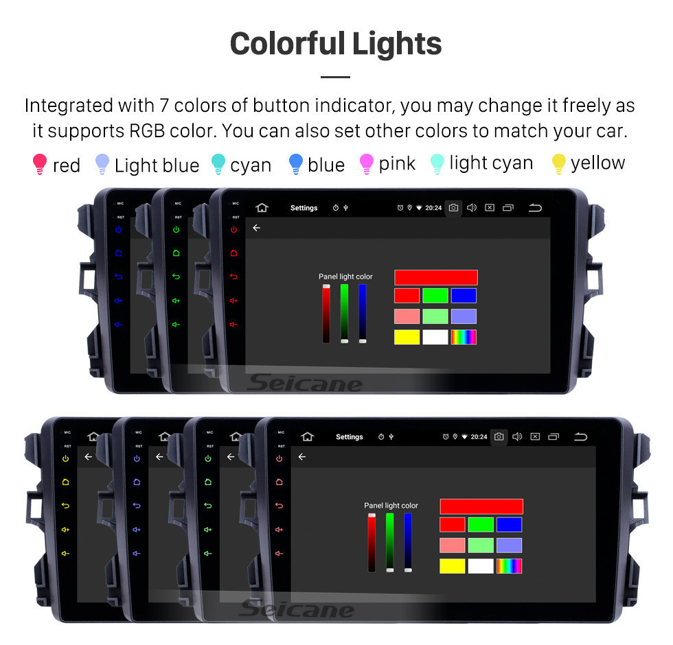 Seicane Pour 2001 2002-2005 Mitsubishi Airtrek / Outlander Radio 10.1 pouces Android 11.0 HD Écran tactile Bluetooth avec système de navigation GPS Support Carplay Caméra de recul