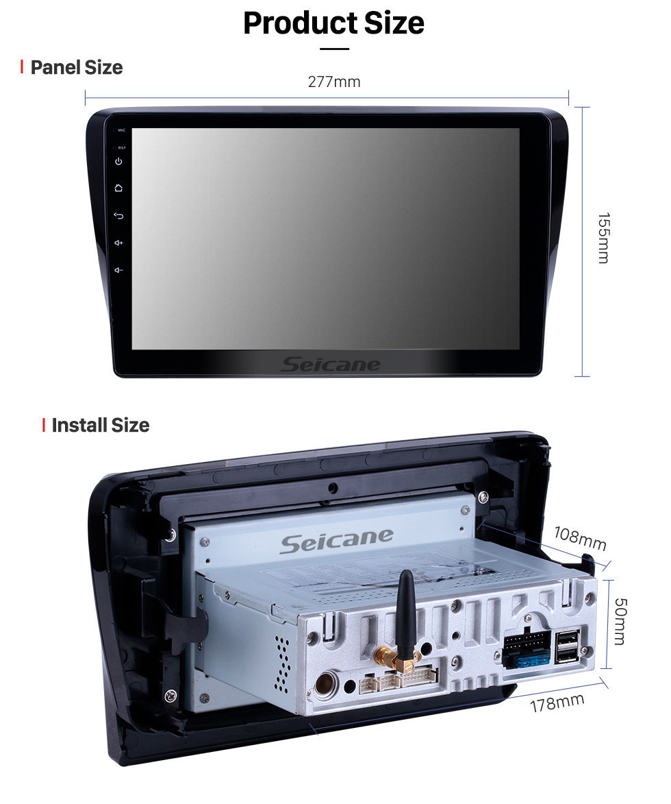 Seicane Radio de navegación GPS Android 11.0 de 10.1 pulgadas para Venucia M50V 2017-2019 con pantalla táctil HD Carplay Bluetooth compatible con OBD2